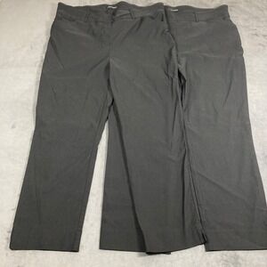 lot of 2 Hilary Radley black stretchy pants size XXL Preowned